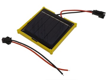 Mini Panel słoneczny DC 3V 100mA 0,3W 60x60mm z ramką i kabelkami 1 komplet
