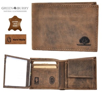 PORTFEL MĘSKI POZIOM SKÓRA VINTAGE 1799-25 GREENBURRY