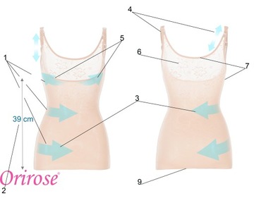 Корсет Orirose Футболка ДЛЯ ПОХУДЕНИЯ, живота, моделирования талии, груди, бедер