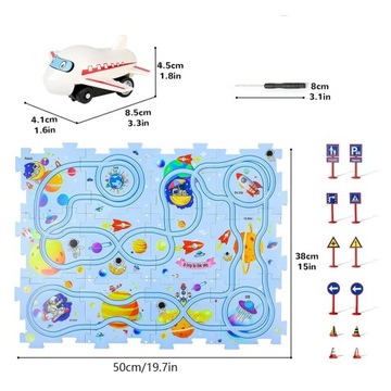 Интерактивная железнодорожная дорожка из головоломки от логики головоломки Торы пространство для детей