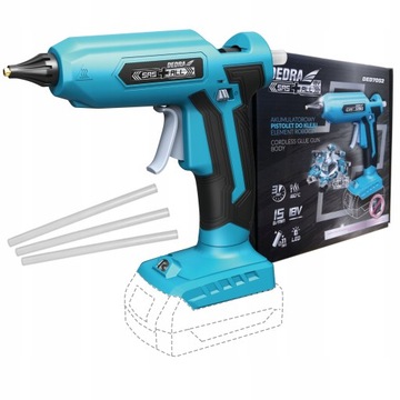 КЛЕВОЙ ПИСТОЛЕТ DEDRA беспроводной 18 В SAS+ALL