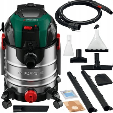 PIORACY PARKSIDE PWS 20 1600W 20L ПЫЛЕСОС ДЛЯ ВЛАЖНОЙ МАСТЕРСКОЙ, ПРОМЫШЛЕННЫЙ