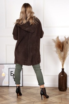 АЛЬПАКА КОРОТКИЙ КОРИЧНЕВЫЙ КАПЮШОН 1946 ГОДА