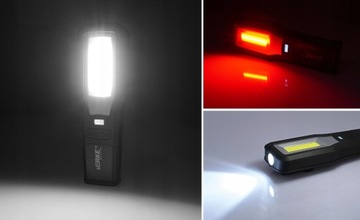 COB LED СВЕТОДИОДНАЯ ЛАМПА ДЛЯ МАСТЕРСКОЙ, АККУМУЛЯТОРНЫЙ ФАКАР С USB-КРЮЧКОМ ОСНОВАНИЯ