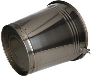 ВЕДРО НЕРЖАВЕЮЩАЯ СТАЛЬ 12Л, INOX, С ОБОДКОМ