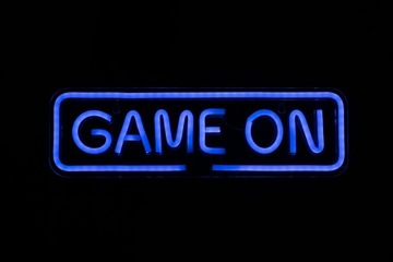 PREYON GAME ON Blue Eye Bait USB светодиодная игровая неоновая настенная вывеска