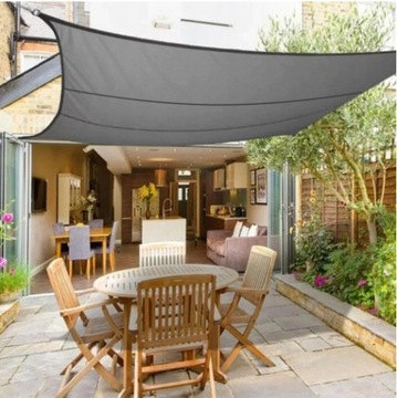 SUN GARDEN SAIL 3x2 м УФ ТЕНТ-ЗОНТ ПРЯМОУГОЛЬНЫЙ СЕРЫЙ