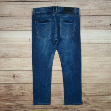 FUBU Spodnie Jeans Slim Tapered Męskie Logowane r. 32