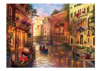 PUZZLE 1000el. Romantyczny wieczór WENECJA WŁOCHY