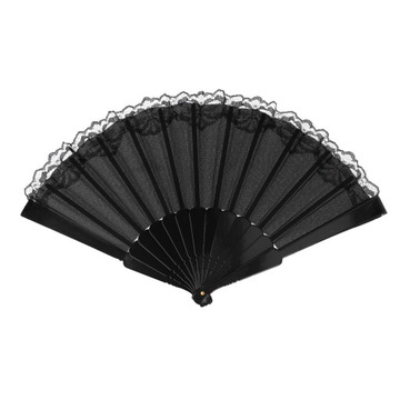 ВЕЕР С КРУЖЕВОМ, СКЛАДНОЙ ДЛЯ ЖАРКОГО ЛЕТА, ДЕКОРАТИВНЫЕ ИСПАНСКИЕ УЗОРЫ, ЦВЕТЫ