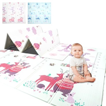MATA PIANKOWA DLA DZIECI dwustronna XPE 180x200 cm + torba składana