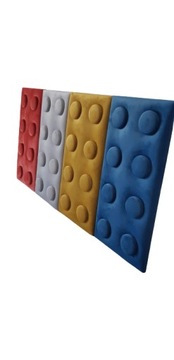 Miękkie panele ścienne klocki lego/ 25 x 50 cm
