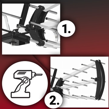НАПРАВЛЕННАЯ АНТЕННА ДЛЯ ЭФИРНОГО ТЕЛЕВИДЕНИЯ DVB-T2 MUX8 ФИЛЬТР LTE HD 4K UHF VHF 120KM