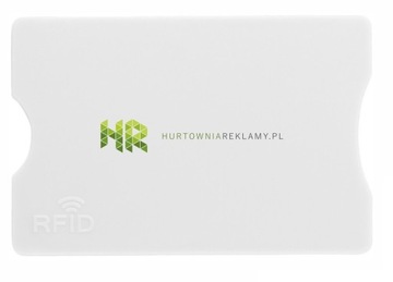 Etui na kartę bankomatową z nadrukiem logo 250 szt