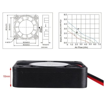 МИНИ-ОХЛАЖДАЮЩИЙ БЕСШУМНЫЙ ВЕНТИЛЯТОР DC12V 0,08A ДЛЯ НОУТБУКА 3D-ПРИНТЕР DVR 4 ШТ.