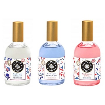 Zestaw Les Petits Plaisirs Woda toaletowa 3 zapachy kazdy po 110ml