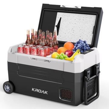 Lodowka Turystyczna Samochodowa 35L 12V/24V 230V Kompresorowa - 69x39x37cm