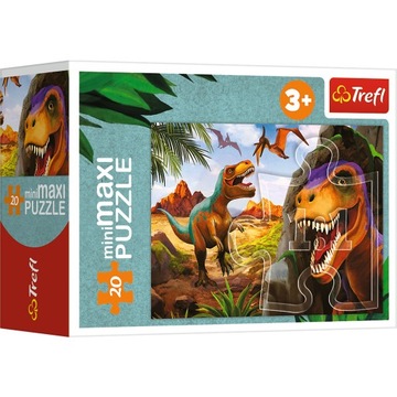 PUZZLE 20 MiniMaxi Poznaj świat dinozaurów 21138