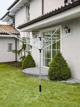 САДОВАЯ СУШИЛКА ДЛЯ СТИРКИ БЕЛЬЯ 260 СМ 60 М ДЛЯ САДОВОГО ПОКРЫТИЯ + ШНЕК