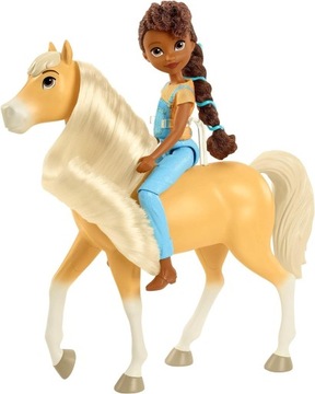 Mustang Duch Wolności Spirit lalka Pru i koń Chica Linda Mattel GXF22