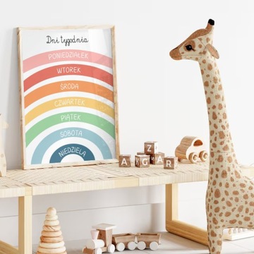 3 X PLAKAT EDUKACYJNY MONTESSORI DO NAUKI SZKOŁA WZORY DO WYBORU 30X40 cm