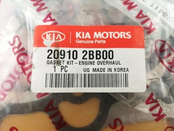 KIA CEED CERATO 06-12 КОМПЛЕКТ ПРОКЛАДОК ДВИГАТЕЛЯ НОВЫЙ ОРИГИНАЛ