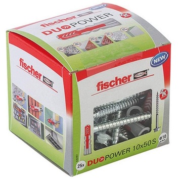 Fischer DUOPOWER kołek z wkrętem 10x50s 25szt/opak
