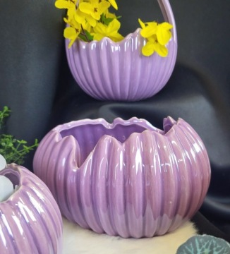 ЛАВАНДА КЕРАМИЧЕСКИЙ ГОРШОК/КРЫШКА