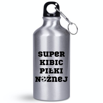 Butelka/bidon 400 ml z napisem: Super Kibic Piłki Nożnej piłka nożna + imię
