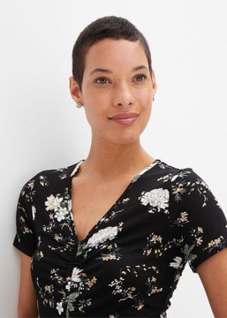 БЛУЗКА С ЦВЕТОЧНОЙ РЕЗИНКОЙ__48/50