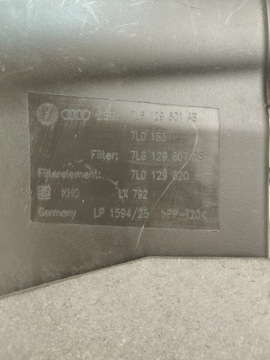 AUDI Q7 4L 3.6 FSI POUZDRO FILTRU VZDUCHU 7L6129601AB