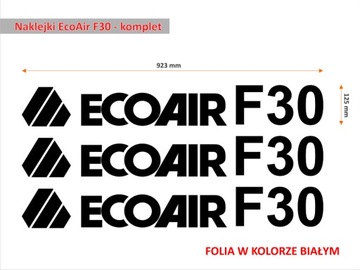 Naklejki EcoAir F30 - komplet