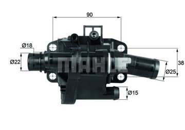 BEHR TERMOSTAT CITROEN BERLINGO JUMPY 1.6 HDI