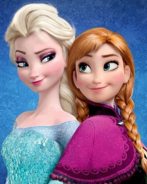 Obraz do MALOWANIA PO NUMERACH - FROZEN ELSA ANNA