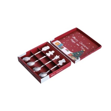 Creative Christmas Steel Spoon Tableware Set Dessert Ice Cream Coffee