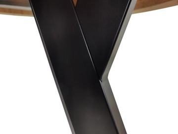 Стол круглый раздвижной METAL OAK HALIFAX Ø100/200