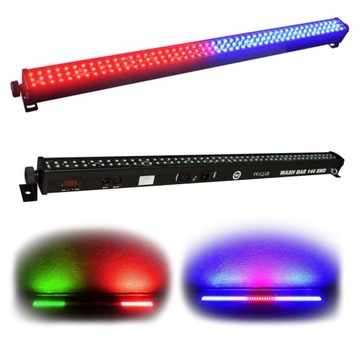LIGHT4ME WASH BAR 144 LISTWA BELKA OŚWIETLENIOWA LED RGB ŚWIATŁO SCENICZNE