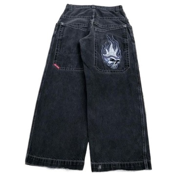 spodnie męskie jeansy Streetwear JNCO Jeans Y2k Hi