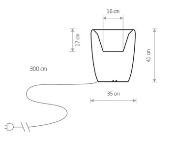 УЛИЧНАЯ САДОВАЯ ЛАМПА, ЦВЕТОЧНЫЙ ВАЗОН, ЦВЕТОЧНЫЙ ГОРШОК С ПОДСВЕТКОЙ, СОВРЕМЕННЫЙ