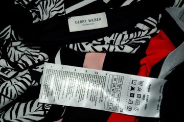 GERRY WEBER granatowa w białe kwiaty J.NOWA 36 38