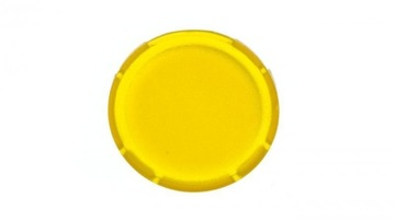 Soczewka przycisku 22mm płaska żółta bez opisu M22
