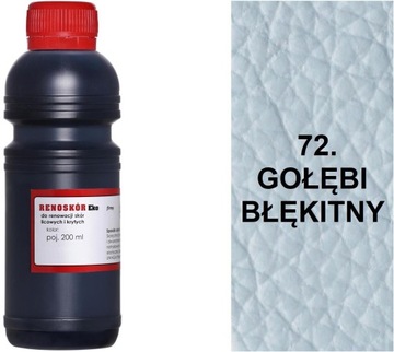BŁĘKITNY GOŁĘBI 72 FARBA RENOSKÓR 200 ml LAKIER WILBRA DO SKÓRY LICO G12-91