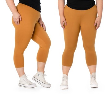 Duże Legginsy Getry Damskie Bambusowe 716-6 r 7XL
