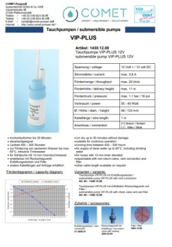 Водяной насос 1,1 бар, 20 л. Фильтр Обратный клапан Вентиляция