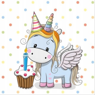 Serwetki papierowe Jednorożec Unicorn kucyk 20szt