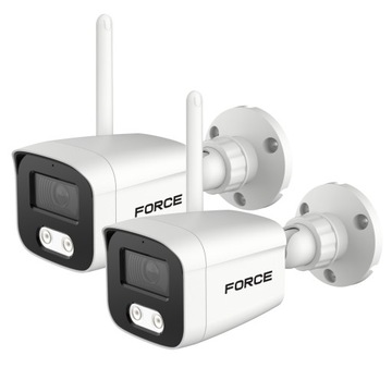FORCE 2x Kamera WIFI IP 2MPx IP-WI-2025B Kamera do monitoringu FULL HD IR25