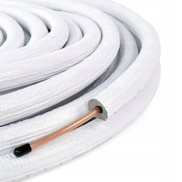 Rura chłodnicza 3/8 w izolacji do klimatyzacji 25m