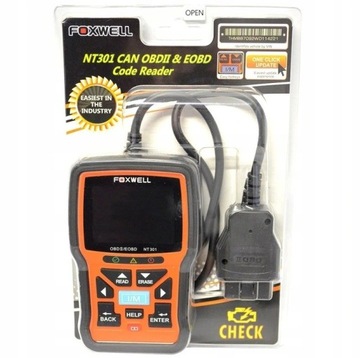 УНИВЕРСАЛЬНЫЙ ДИАГНОСТИЧЕСКИЙ ТЕСТЕР ДЛЯ OBD 2 АВТОМОБИЛЕЙ FOXWELL NT301