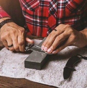 OSEŁKA OSTRZAŁKA DO NOŻY KUCHENNYCH KAMIENNA DO OSTRZENIA DWUSTRONNA