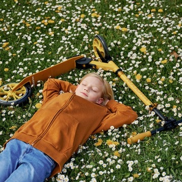 СКУТЕР HUDORA BIGWHEEL UP 200 ЖЕЛТЫЙ